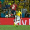 Neymar sofreu uma joelhada no jogo entre Brasil e Colômbia