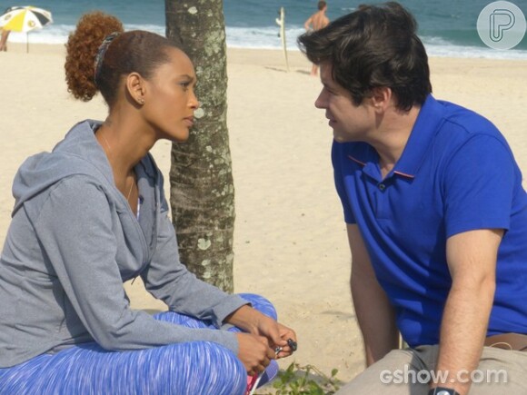 Jonas (Murilo Benício) teme que Pamela (Cláudia Abreu) descubra o caso que teve com Verônica (Taís Araújo) em 'Geração Brasil'