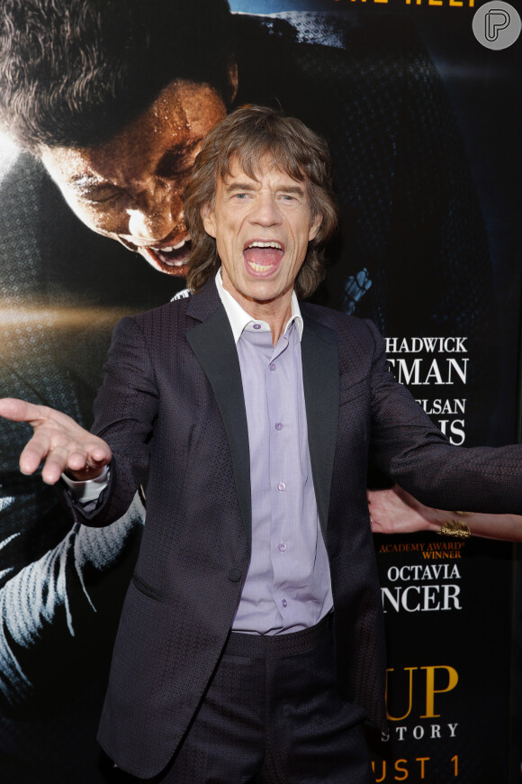 Mick Jagger durante a estreia do filme 'Get On Up'
