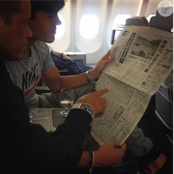 Amigos de Neymar viajam para o Japão com craque