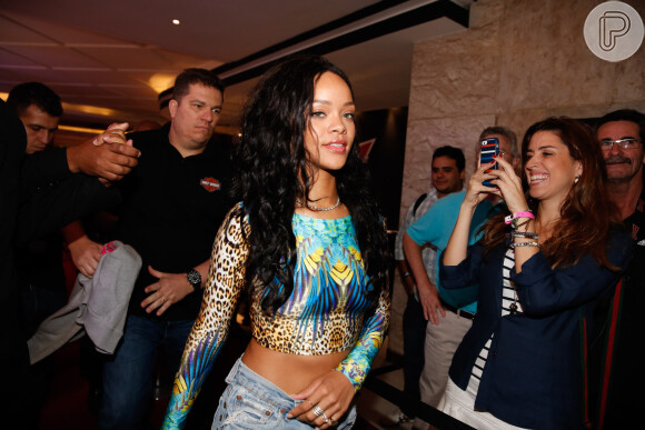 Rihanna esteve no Braisl, pela segunda vez, durante a Copa do Mundo