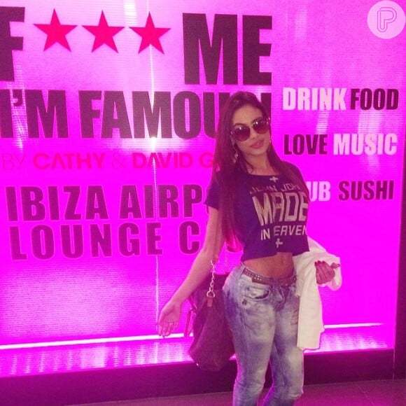 Patrícia Jordane chegou à Ibiza no dia 28 de julho de 2014