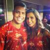 Ronaldo e Paula Morais curtiram camarote da Brahma na noite deste domingo (10), sendo flagrados por Hugo Gloss