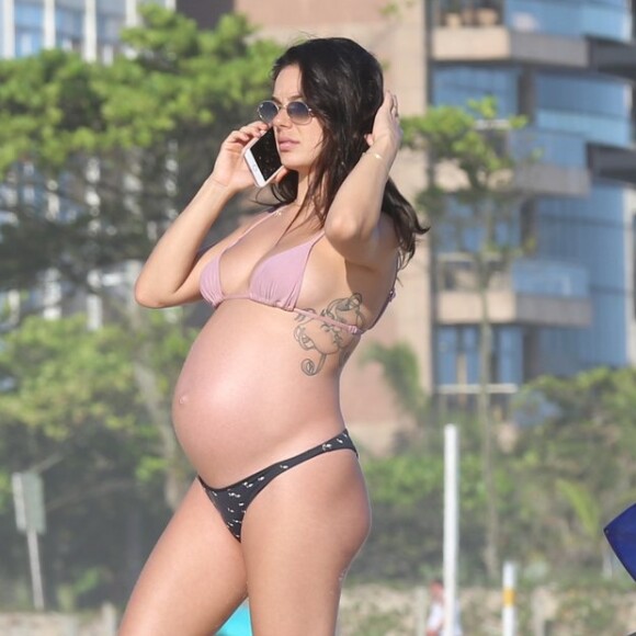 Isis Valverde não deixou de curtir momentos ao ar livre durante a gravidez