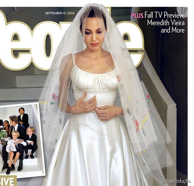 vestido de casamento da angelina jolie