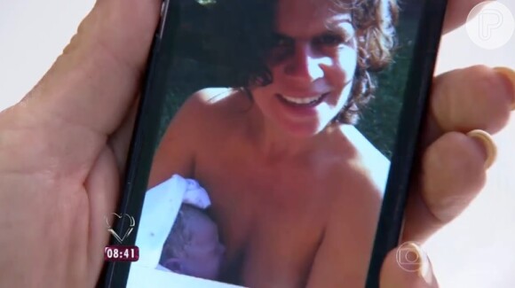 Ana Maria Braga mostra foto do neto que nasceu nesta segunda-feira. Bebê é filha de Mariana