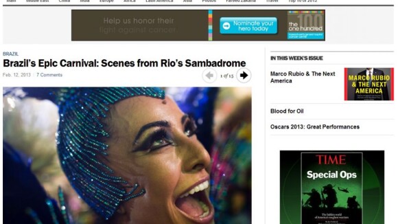 Carnaval: Sabrina Sato e Cris Vianna ganham destaque na imprensa internacional