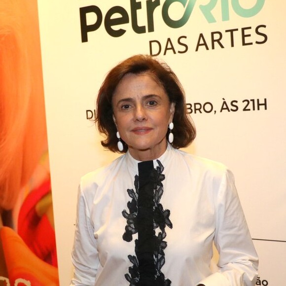 Marieta Severo prestigiou o monólogo de Fernanda Montenegro na inauguração do teatro PetroRio, no shopping da Gávea, zona sul do Rio, neste sábado, 15 de dezembro de 2018
