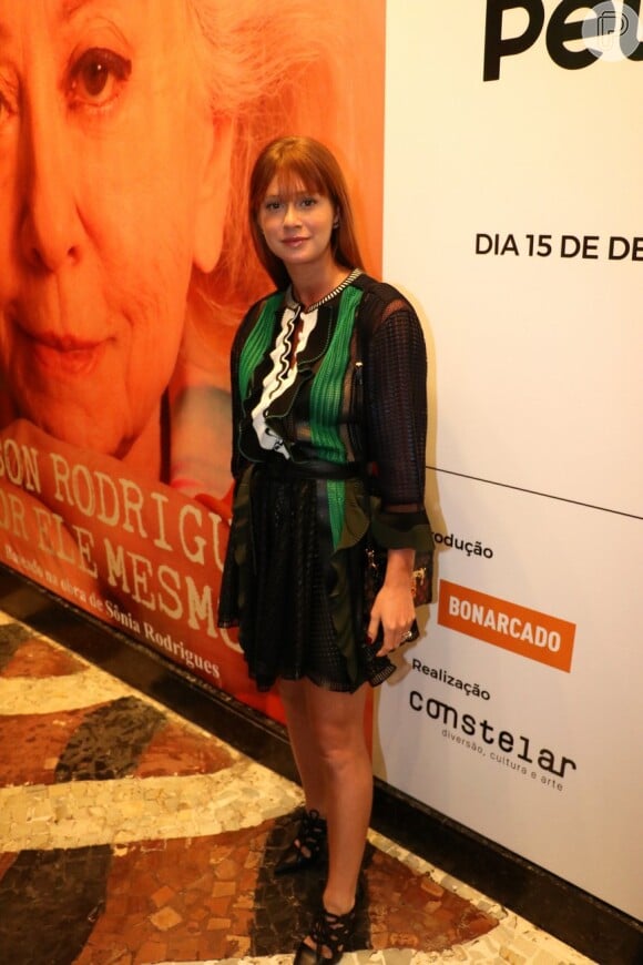 Marina Ruy Barbosa foi conferir o monólogo de Fernanda Montenegro na inauguração do teatro PetroRio, neste sábado, 15 de dezembro de 2018
