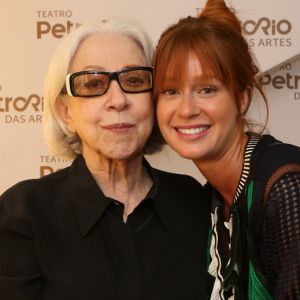 Marina Ruy Barbosa prestigiou Fernanda Montenegro na inauguração do teatro PetroRio, no shopping da Gávea, zona sul do Rio, neste sábado, 15 de dezembro de 2018