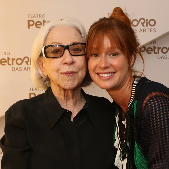 Marina Ruy Barbosa prestigiou Fernanda Montenegro na inauguração do teatro PetroRio, no shopping da Gávea, zona sul do Rio, neste sábado, 15 de dezembro de 2018