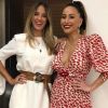 Ticiane Pinheiro encontrou Sabrina Sato em uma festa e elogiou o corpo da apresentadora após o nascimento da filha, Zoe