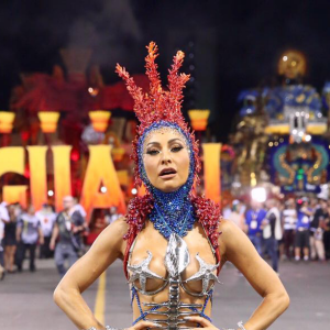 'Esse ano vou estrear como Rainha de Bateria da Gaviões também e vai ser muito lindo', comemorou Sabrina Sato