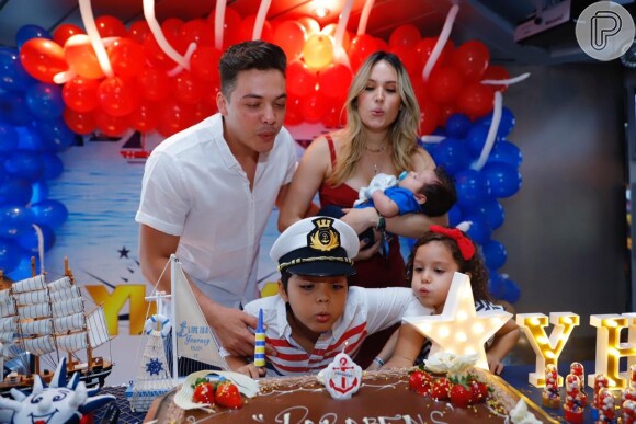 Yhudy comemorou seu aniversário de 8 anos com festa no navio de Wesley Safadão