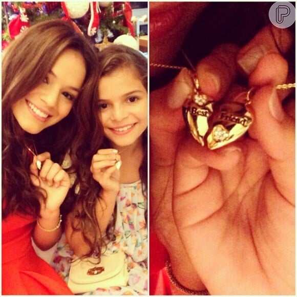 No Instagram, é possível ver várias fotos de Bruna Marquezine com a irmã, Luana