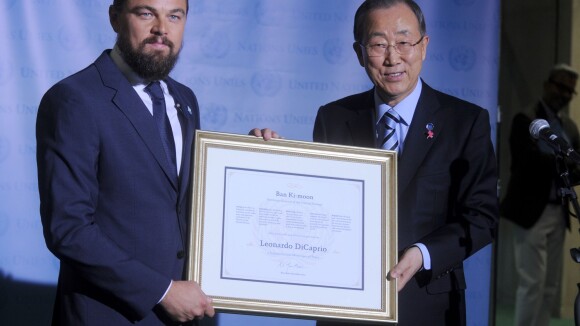 Leonardo DiCaprio é oficialmente apresentado como novo mensageiro da paz da ONU