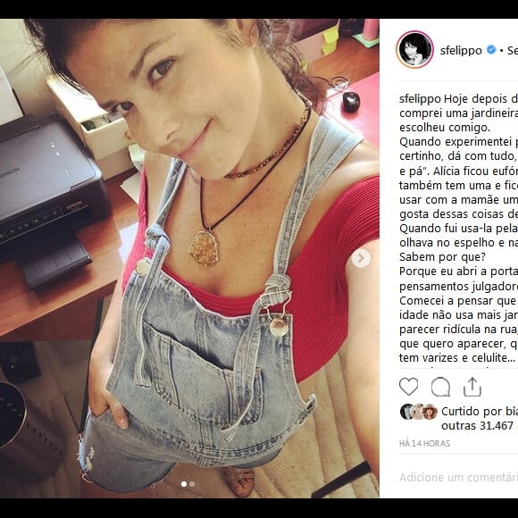Samara Felippo deu conselhos para suas seguidoras ao usar jardineira pela primeira vez: 'Não dei lugar para minha auto sabotagem'