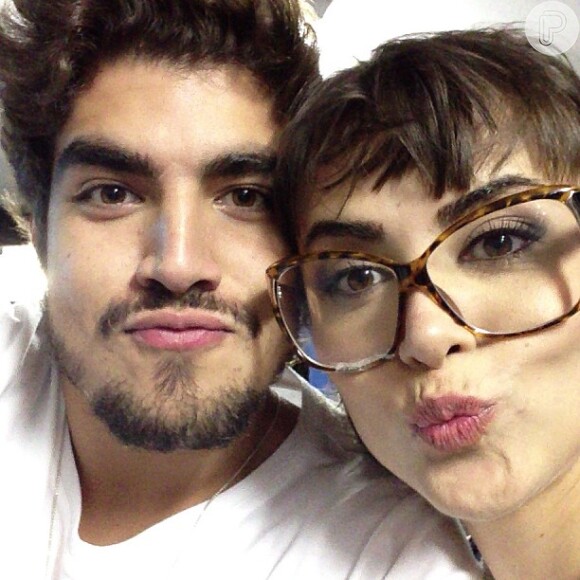 Maria Casadevall e Caio Castro namoram há pouco mais de um ano (22 de setembro de 2014)