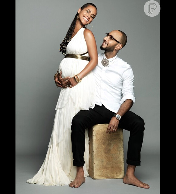 Alicia Keys anunciou a gravidez do segundo filho no dia 30 de julho