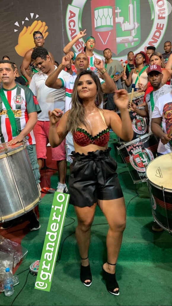Mileide Mihaile mostra samba no pé em ensaio da Grande Rio