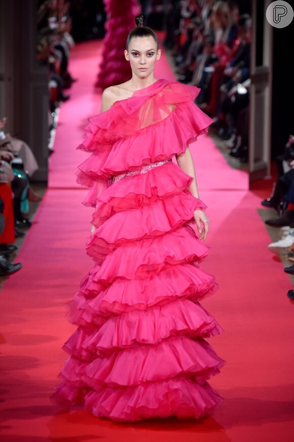Semana de Moda de Paris - Yanina Couture: babados e volume