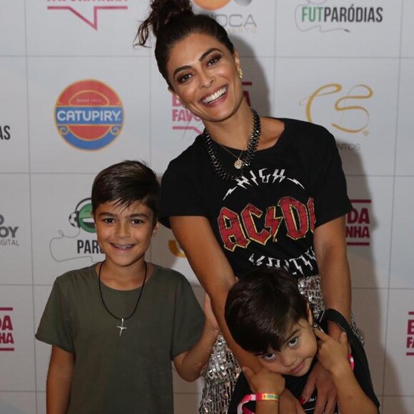 Juliana Paes é mãe de de Pedro, de 8 anos, e Antônio, de 5