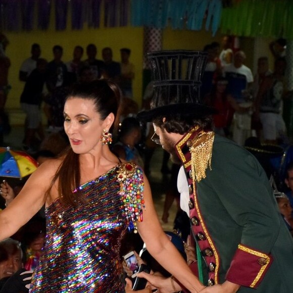 Fátima Bernardes e Túlio Gadêlha foram os convidados de honra do Baile dos Artistas