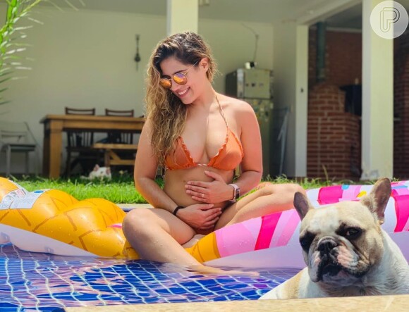 Camilla Camargo anunciou a gravidez em post na web em janeiro de 2018