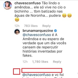 Bruna Marquezine responde perfil após comentário irônico