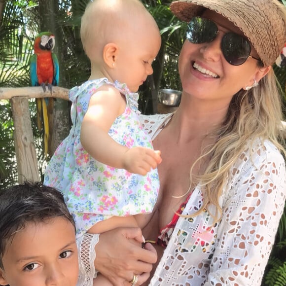 Eliana gosta de curtir passeios ao ar livre com os filhos, Arthur e Manuela