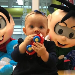 Manuela e o irmão, Arthur, filhos de Eliana, já visitaram a Turma da Mônica