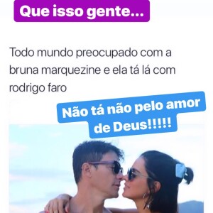 Rodrigo Faro brincou com a semelhança da mulher, Vera Viel, com a atriz Bruna Marquezine