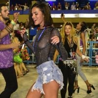 Marquezine mostra samba no pé e segue Mangueira na Avenida no carnaval do Rio