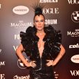 Baile da Vogue: Mais detalhes dos babados do look de Mariana Ximenes