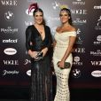 Baile da Vogue: Marina Figueiredo e Esthela Conde a bordo de vestidos longos para festa de gala