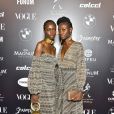 Baile da Vogue: Yacy e Yara Sá em looks com tecidos iguais