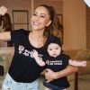 Sabrina Sato já posou com a filha usando blusas de seu time do coração, o Corinthians