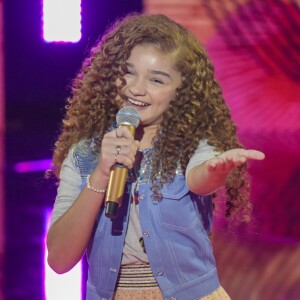 Raylla Araújo representou o time Brown na final do 'The Voice Kids'