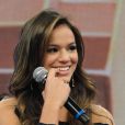 Bruna Marquezine fala sobre seu namoro com Neymar no Domingão do Faustão, no último domingo, em 17 de fevereiro de 2013