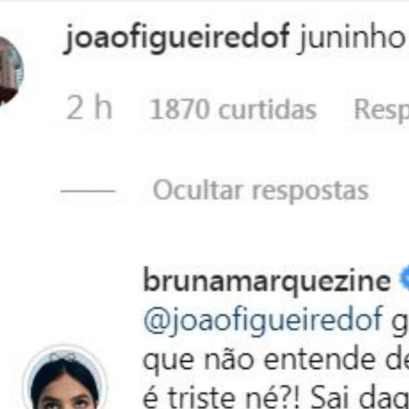 Bruna é zoada por amigo