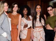 Trend da temporada, famosas apostam em tons terrosos para desfile de moda