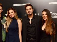 Luan Santana recebe namorada, Jade Magalhães, e a irmã, Bruna, em show. Fotos!