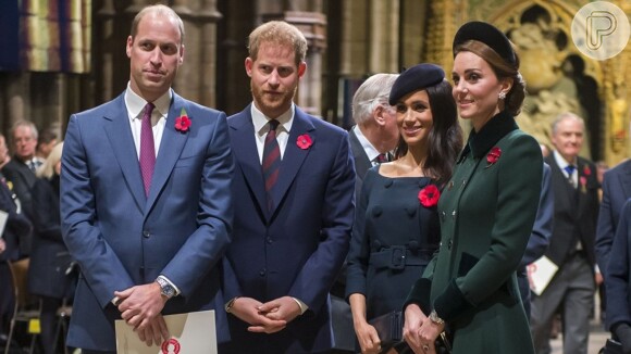 Meghan Markle e o príncipe Harry já apresentaram o filho, Archie, ao príncipe William, irmão dele, e à duquesa Kate Middleton, sua mulher