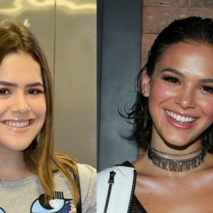 Bruna Marquezine encheu Maisa de elogios ao saber que ela não era mais a adolescente mais seguida no Instagram: 'Você é lendária, um ícone teen, aclamação mundial!'