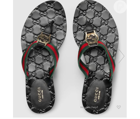 O sapato que Simone, irmã de Simaria, ganhou está disponível no site da Gucci e está avaliado em R$1.671,60.