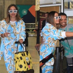 Anitta, após viagem com Pedro Scooby, usa look de R$ 20 mil ao voltar ao Brasil nesta quinta-feira, dia 06 de junho de 2019