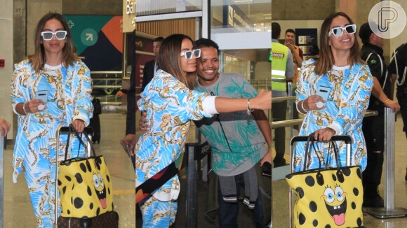 Anitta, após viagem com Pedro Scooby, usa look de R$ 20 mil ao voltar ao Brasil nesta quinta-feira, dia 06 de junho de 2019