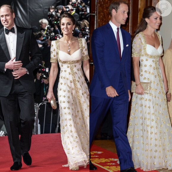 Vestido longo usado por Kate Middleton no Bafta em 2020 havia sido usado por ela em 2012