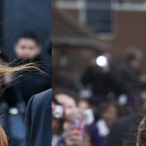 Kate Middleton usou trench coat Orla Kiely em 2012 e 2013 em diferentes eventos