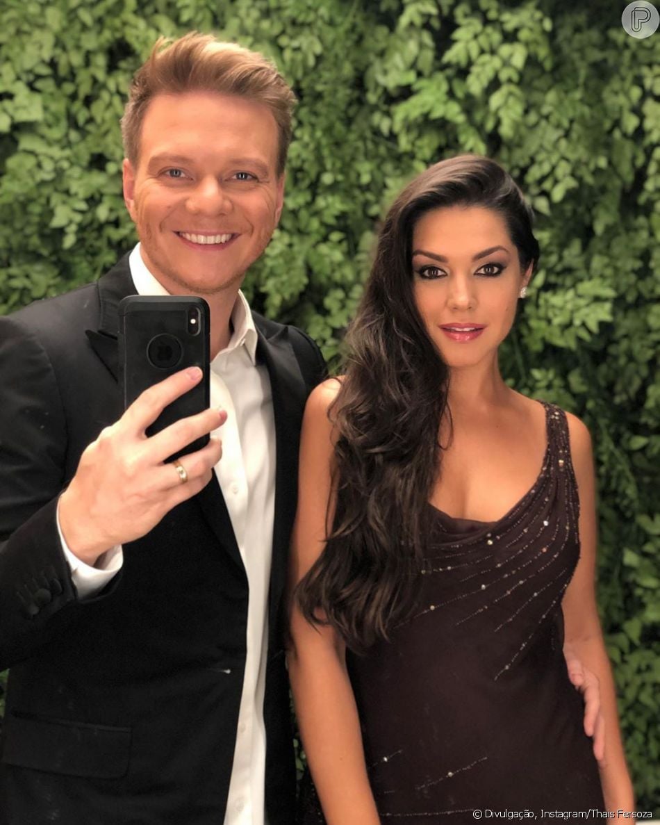 Michel Teló e Thais Fersoza posaram juntos após se exercitarem juntos ...
